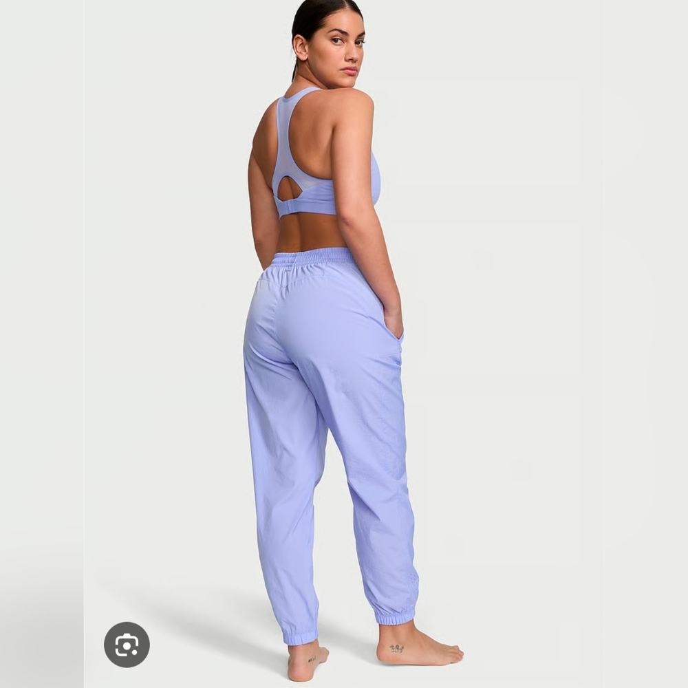 Victoria's Secret Parachute Weekend Jogger Pant In Blue Energy Size Large